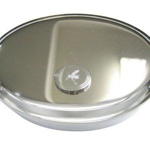 Oval Wasp Insect Oval Trinket Jewelry Box